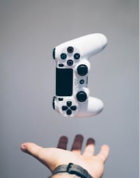 Hand Throwing PS4 Controller
